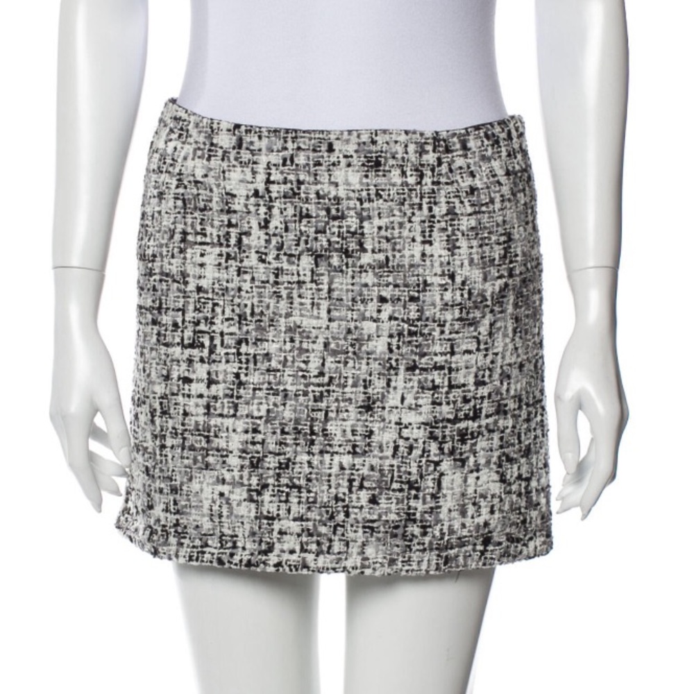 Alice + Olivia Tweed Mini Skirt